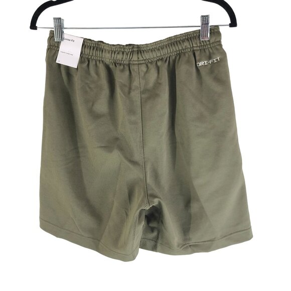 Nike Mens Standard Issue DRI-FIT 8" Basketball Shorts Loose Fit Olive Green S - Picture 2 of 5